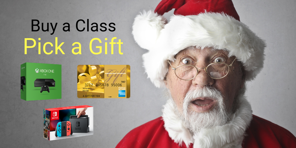 You are currently viewing Buy a Class and Pick a Gift.  Training Deals for December 2018